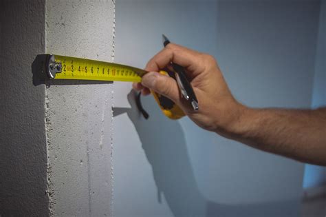 building wall thickness measuring ruler|thickness of internal walls.